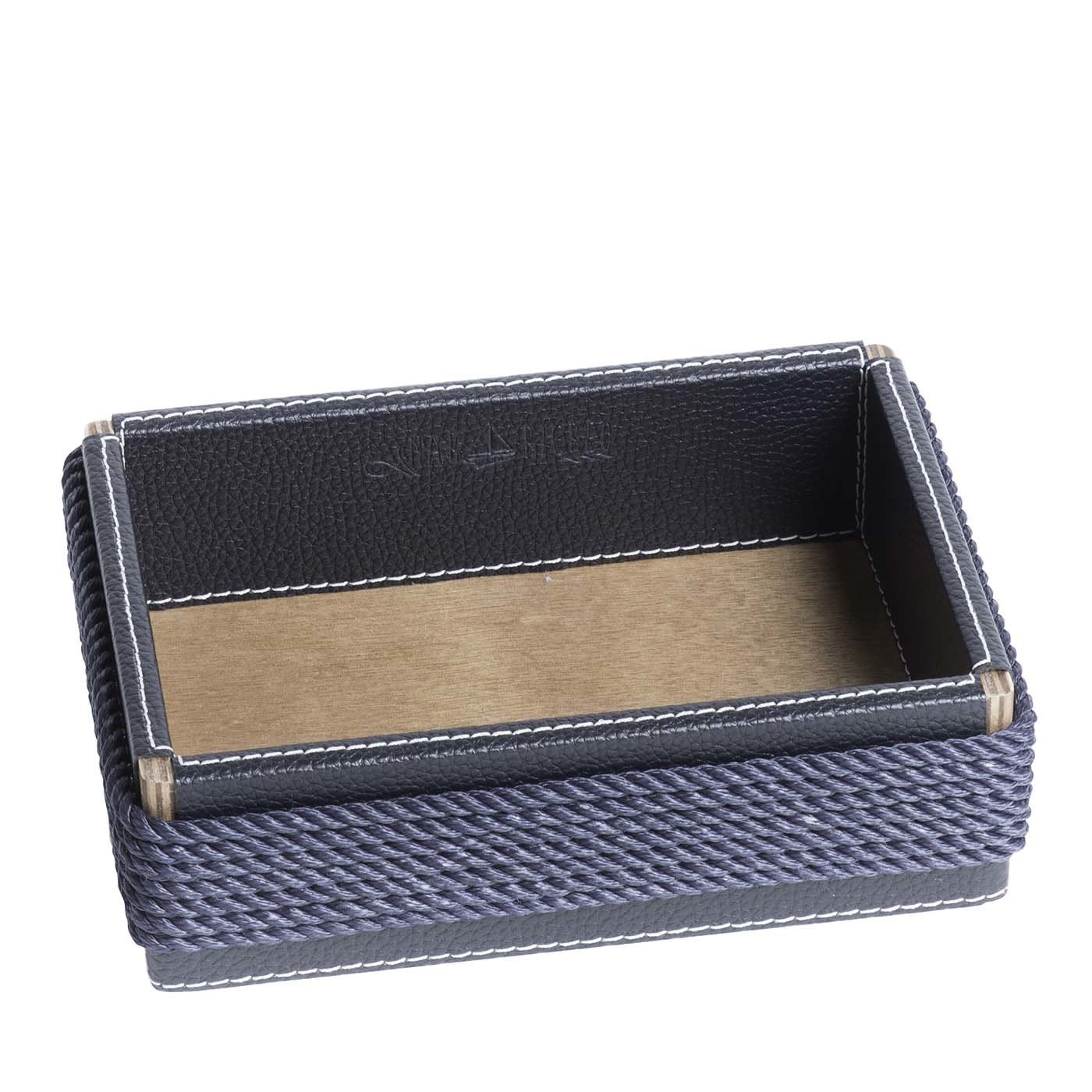 Videopoche rettangolare blu