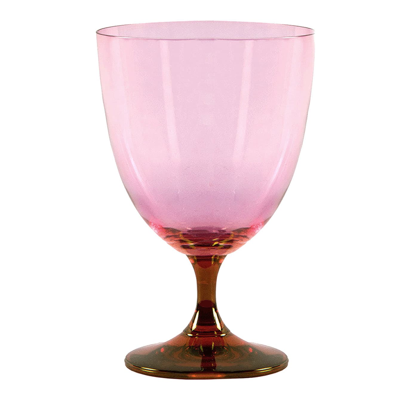 Set di 2 bicchieri da acqua rosa e rossi