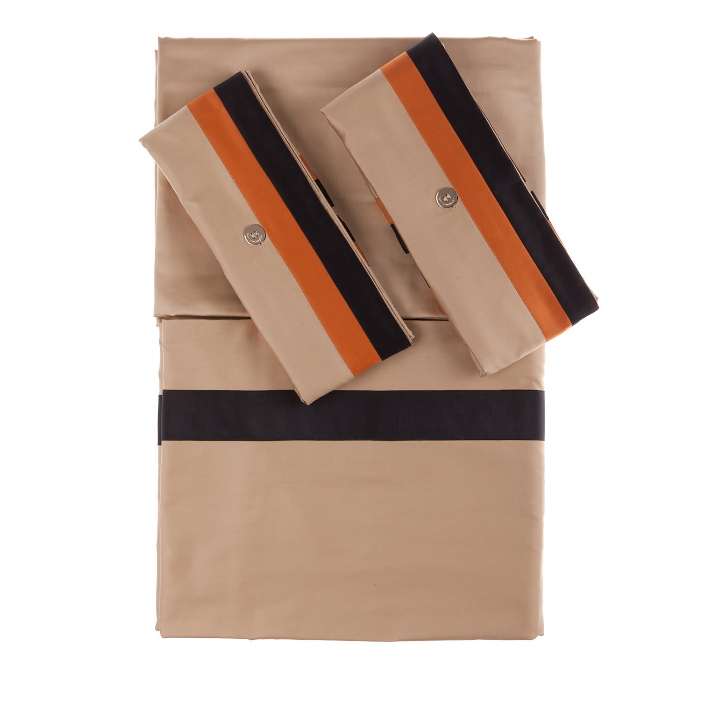 Set di biancheria da letto estiva - Beige e arancione