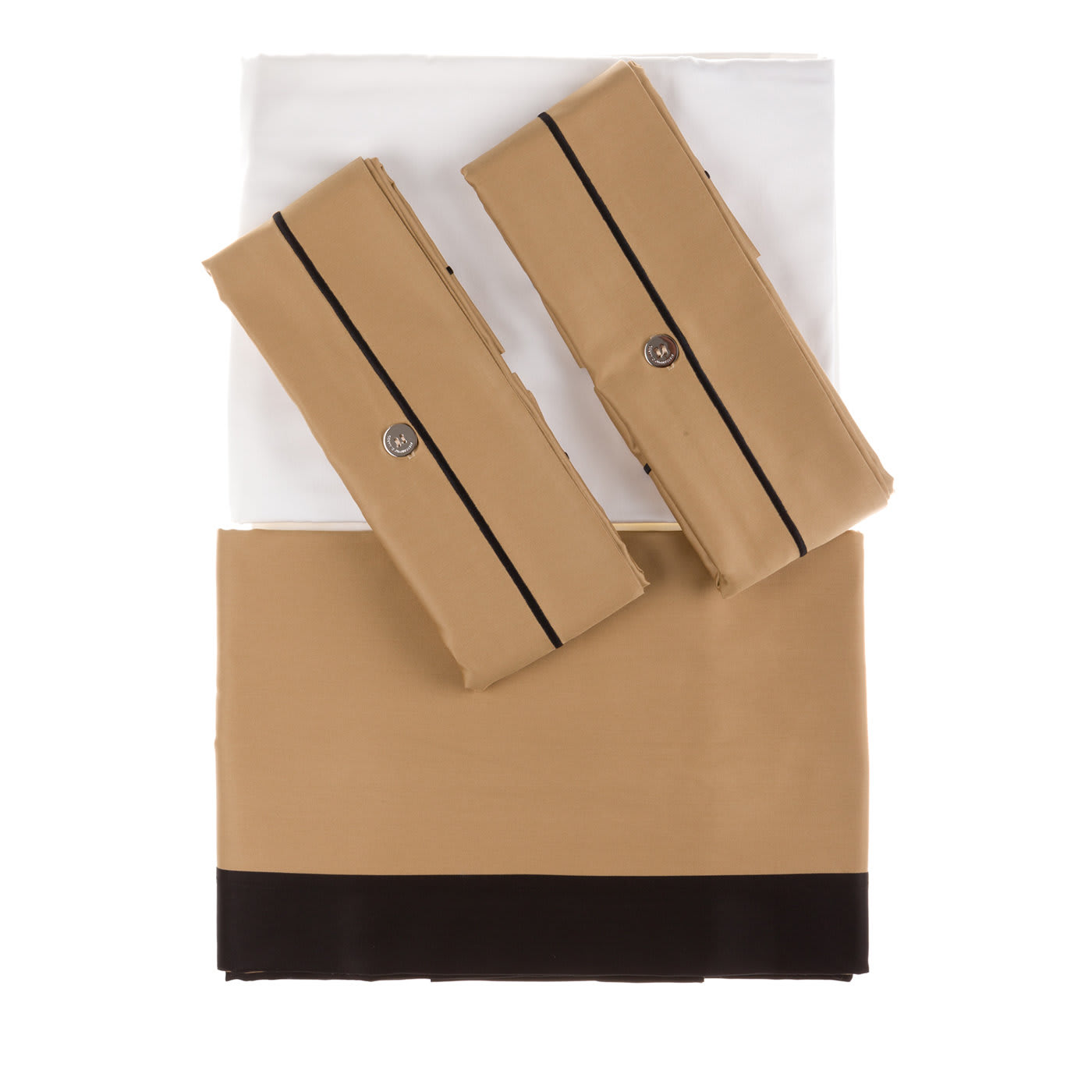 Set di biancheria da letto estiva - Beige e nero