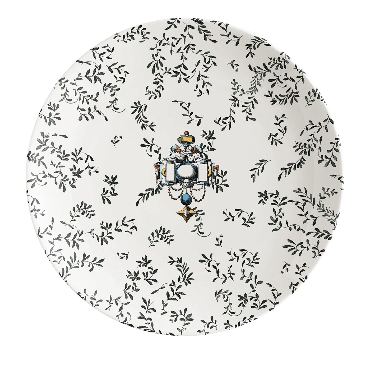 Pompei Sottopiatto in porcellana con rami e gioiello #5