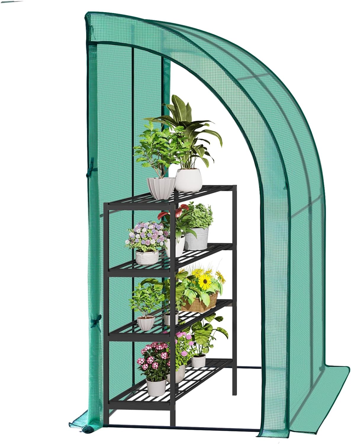 WOLTUSerra, Serra a Film, Serra Addossata 200X210X100cm, Telone in PE con Porte a Rullo