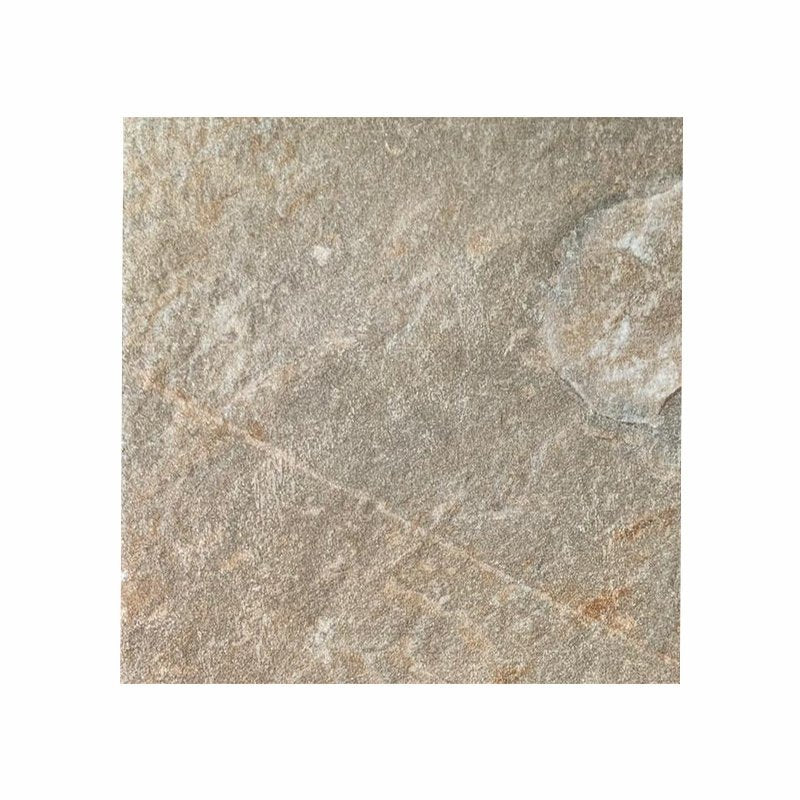 Gres Porcellanato Effetto Pietra Bocciardato 25x25 Tortora Pamir - Monocibec