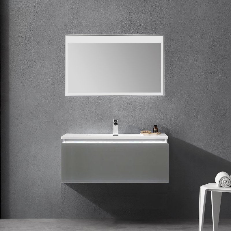 Mobile Bagno Santiago 100 cm Grey - MedaHome