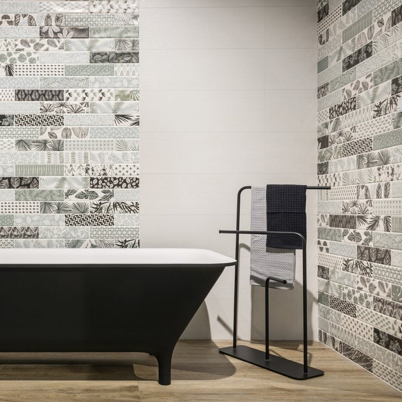 Rivestimento in Ceramica Naturale 25x75 Perla Decorwall - Ceramica Sant'Agostino