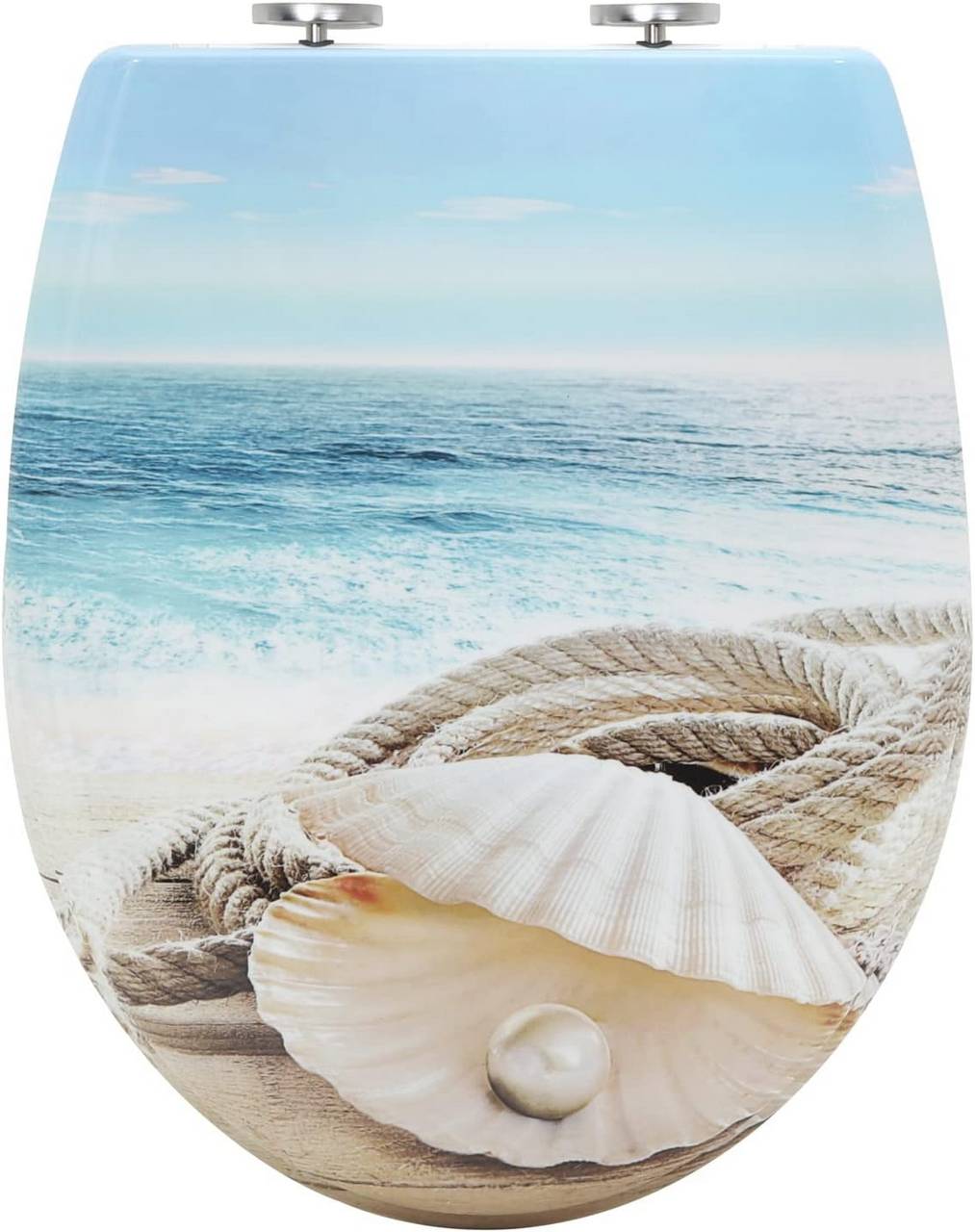 WOLTUCoperchio del Water con Meccanismo Soft Close Sedile del Water Premium Sedile del Water Bianco