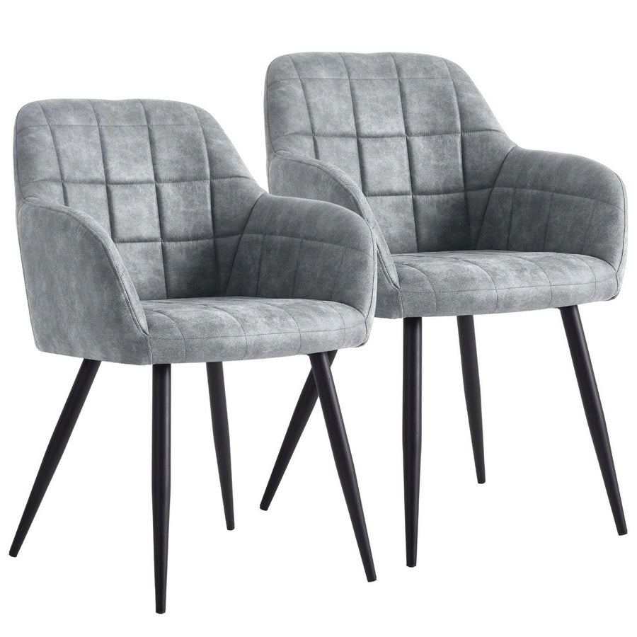 Sedie moderne colore grigio - Set da 2 - Ava