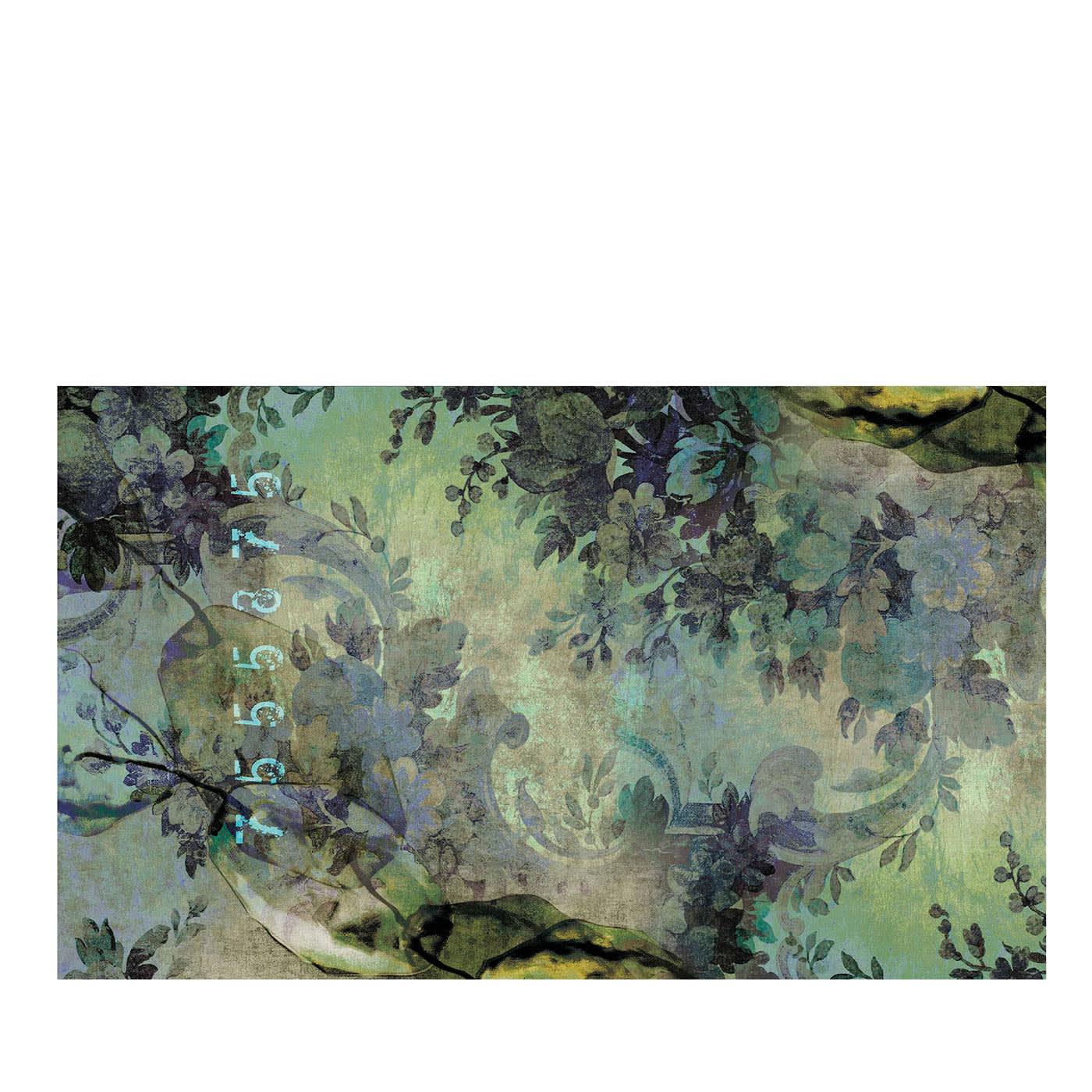 Carta da parati con fiori di cristallo