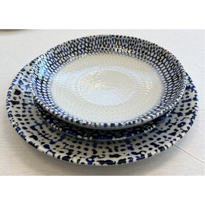 ALCHIMIA BLU SERVIZIO DI PIATTI DA TAVOLA DA 18 PEZZI SATURNIA