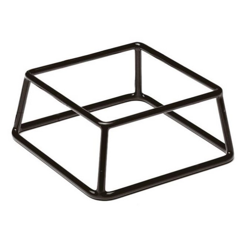 ALZATA BUFFET CM. 18X18X8 ACCIAIO RIVESTIMENTO ANTISCIVOLO NERO APS