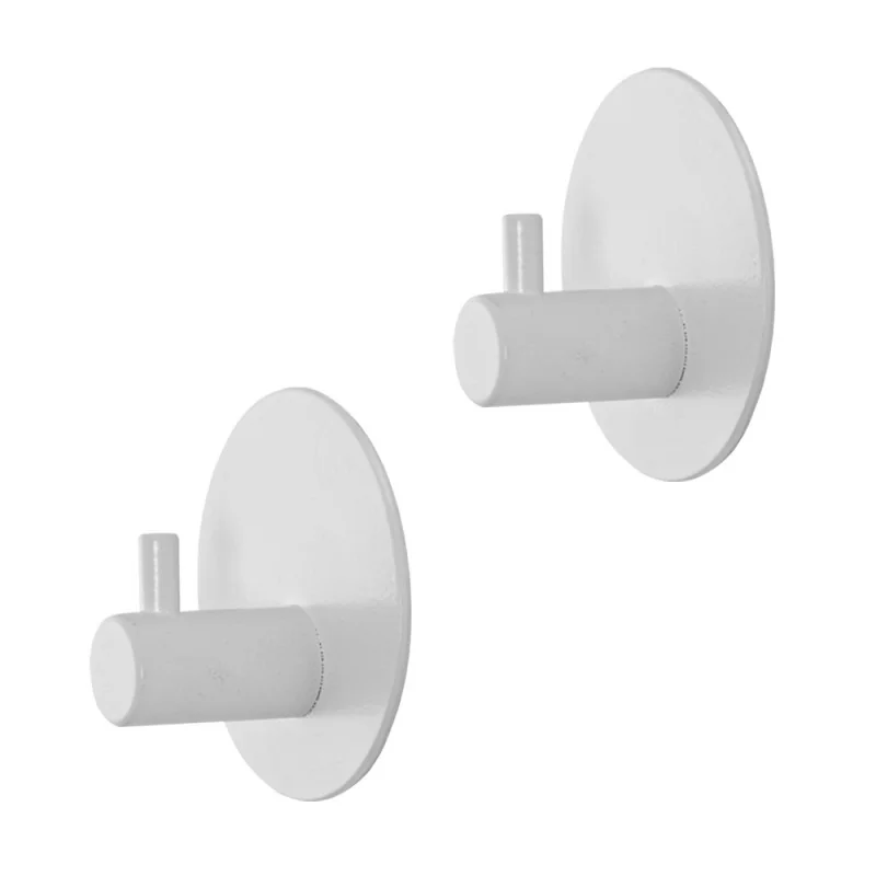 Appendini portasciugamani in acciaio bianco opaco Metal