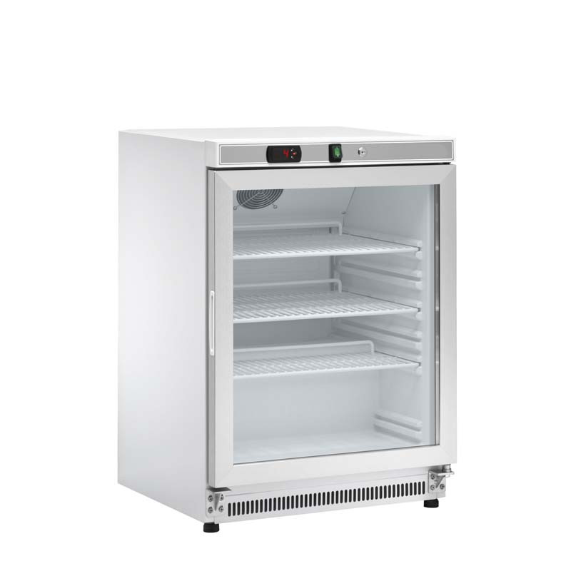 Armadio Refrigerato 140 Lt. • Refrigerazione statica. -2°/+8°C • Porta in vetro