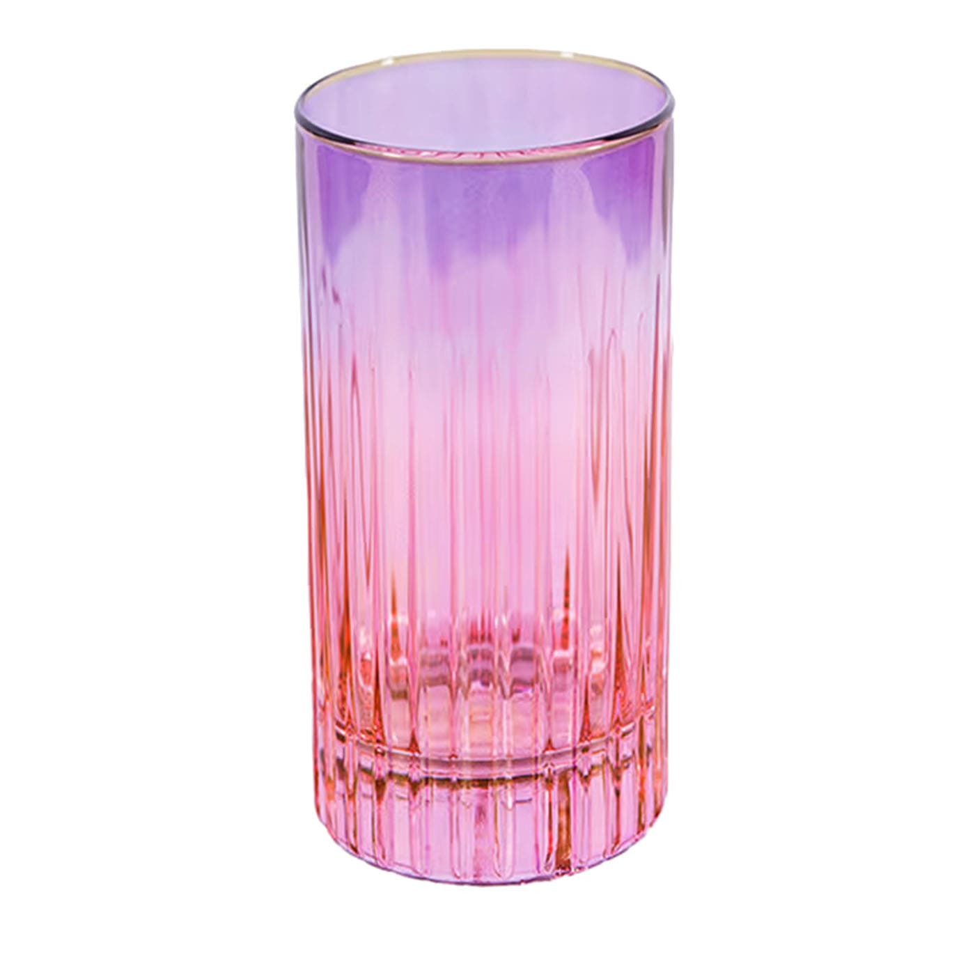 Domina Set di 2 bicchieri tumbler alti viola-rosa