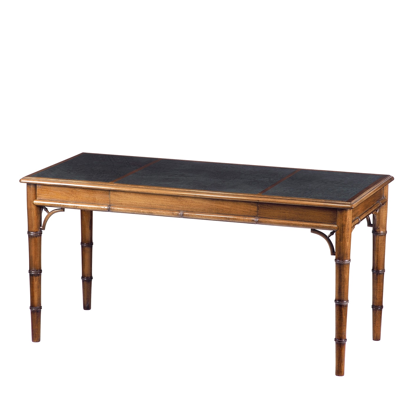 Scrivania in bambù in stile Chippendale