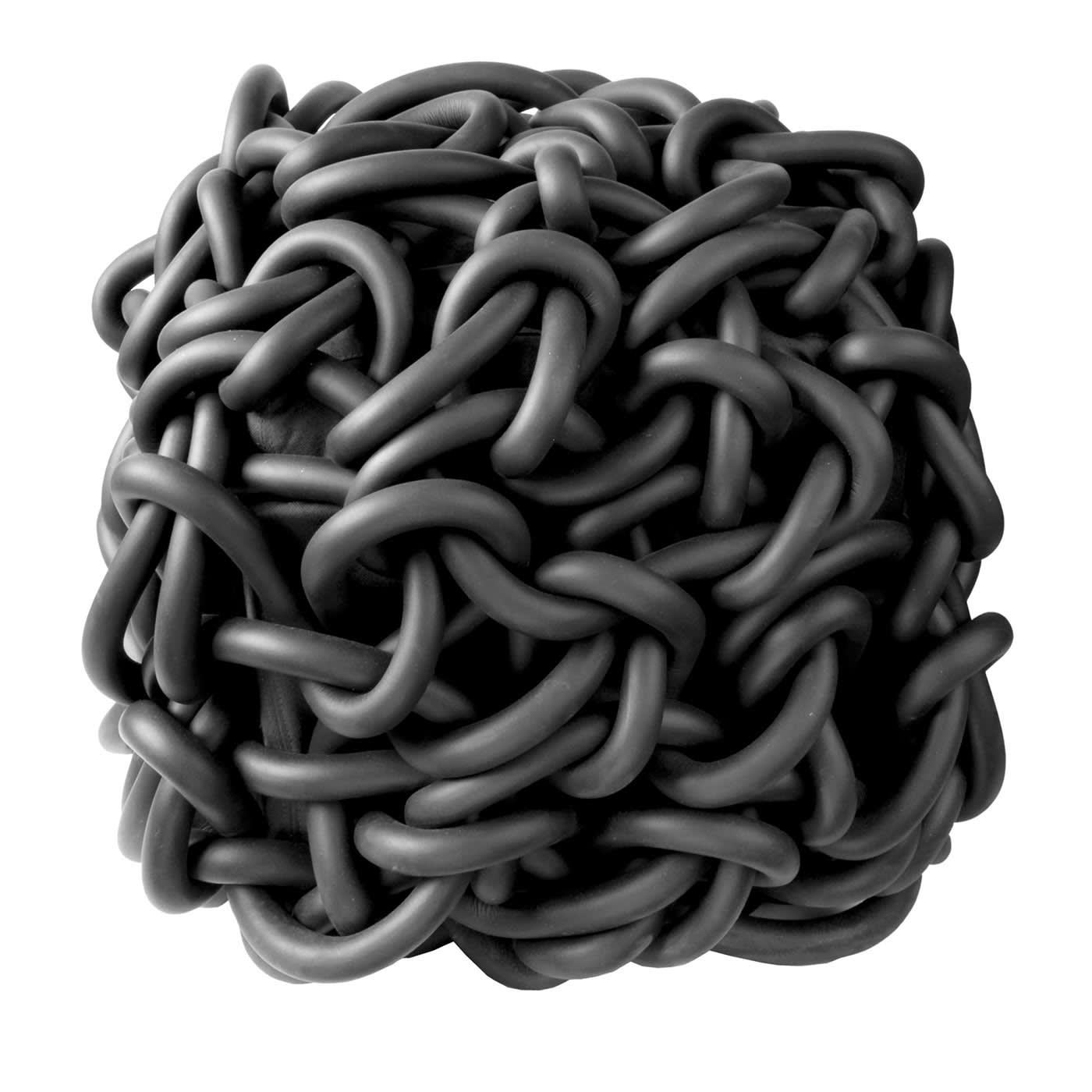 Pouf nero di Rosanna Contadini