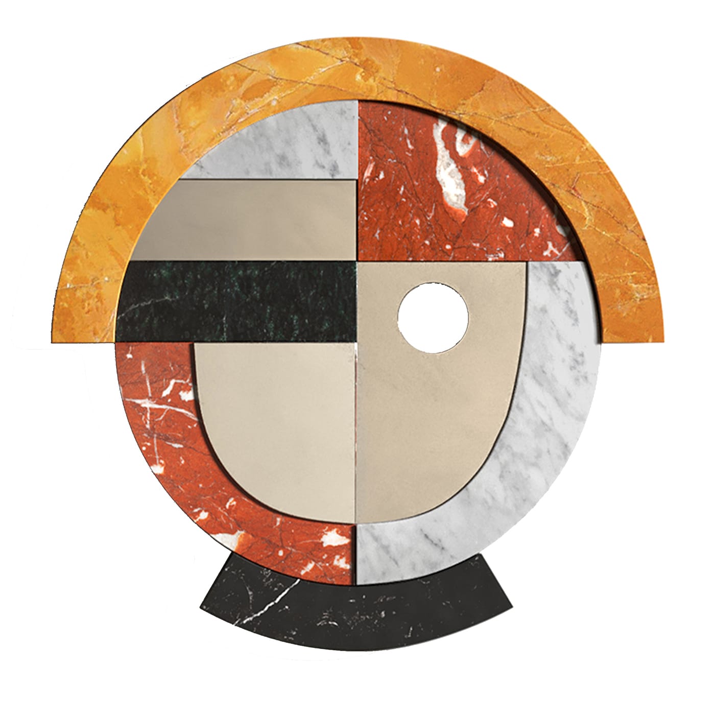 Specchio da parete policromo Neighbors Circle