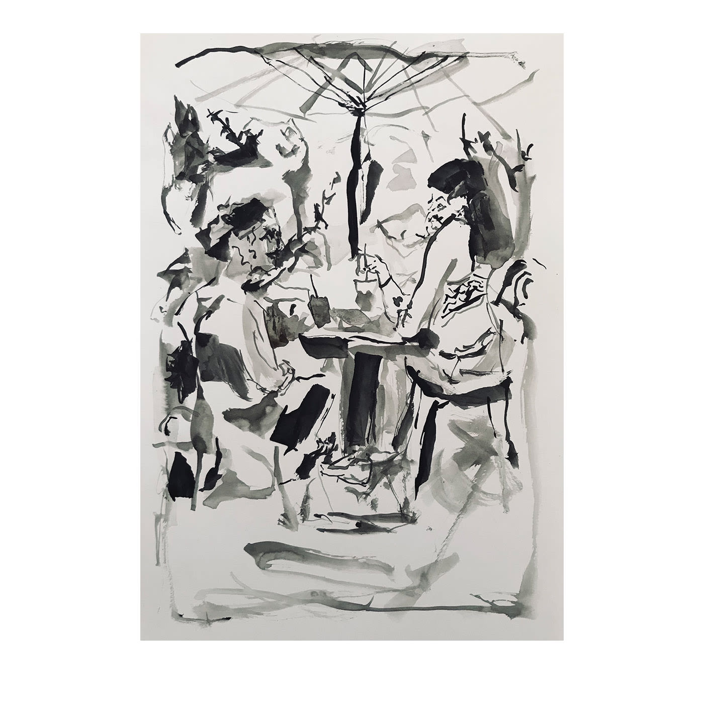 Pittura su carta senza titolo #5