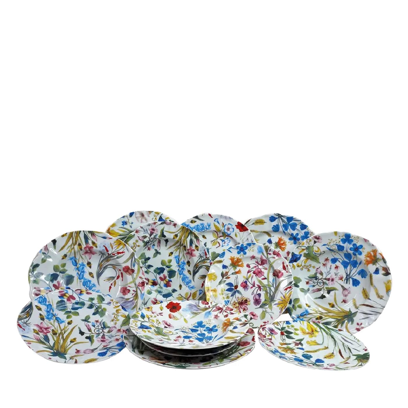 Set di 12 piatti da pranzo da giardino