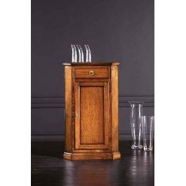 CREDENZA AD ANGOLO IN LEGNO ANGOLIERA ARTE POVERA CANTONALE