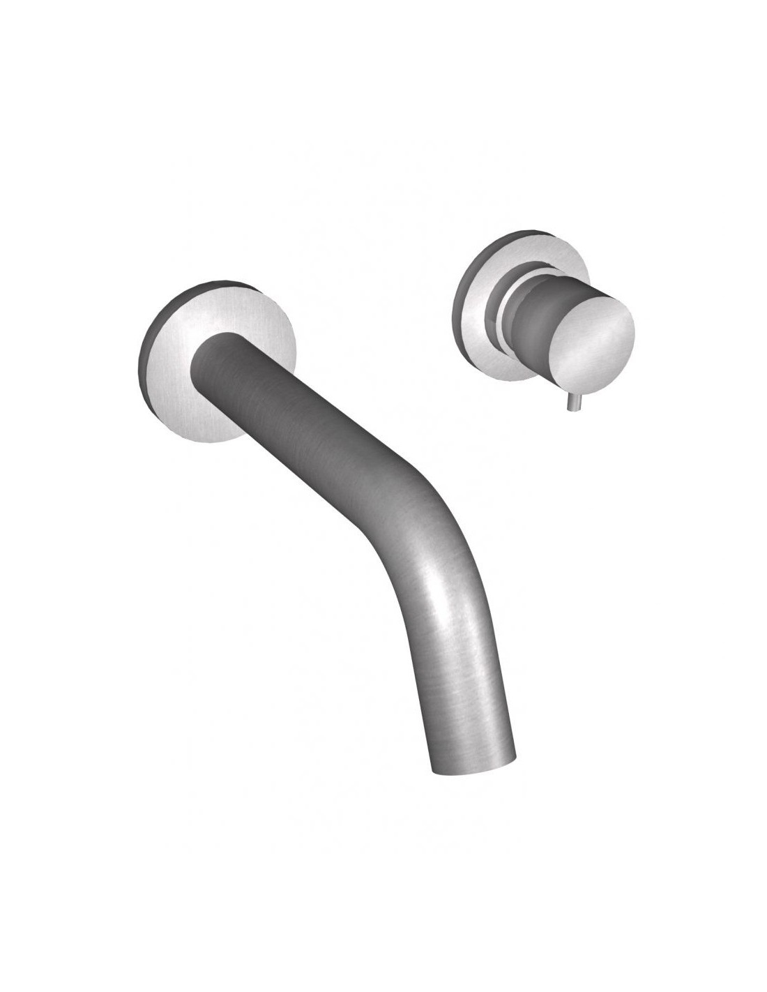 Bongio - Inox 316 Miscelatore lavabo incasso acciaio spazzolato art. 73539