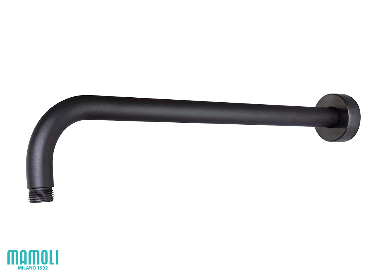 Braccio Doccia Pico 30 cm Tondo Nero Opaco-59787