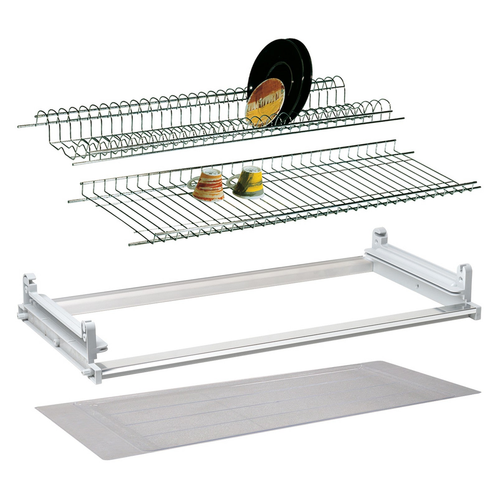 scolapiatti per pensile in kit lunghezza cm. 76 cod:ferx.7930740nlm