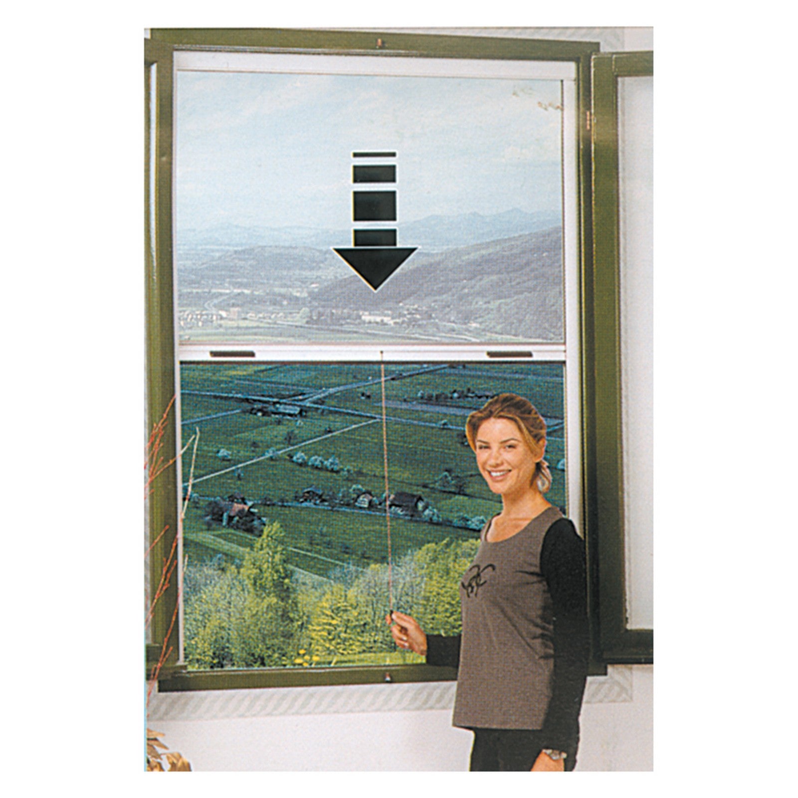 zanzariera avvolgibile verticale cm 80 x 170 avorio ral 1013 cod:ferx.314932nlm