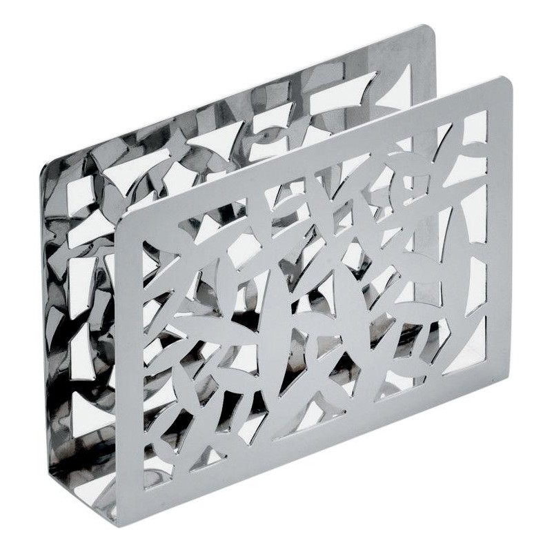 CACTUS! PORTATOVAGLIOLI DI CARTA TRAFORATO IN ACCIAIO INOSSIDABILE 18/10 LUCIDO