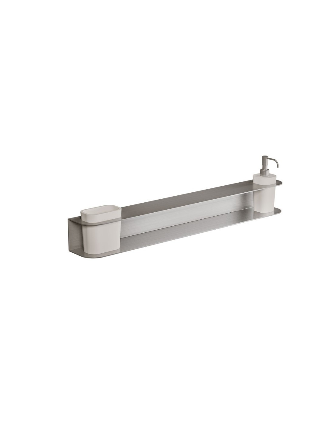 Caos - Compendio Mensola con porta spazzolino grande e dispenser - 22112 DX