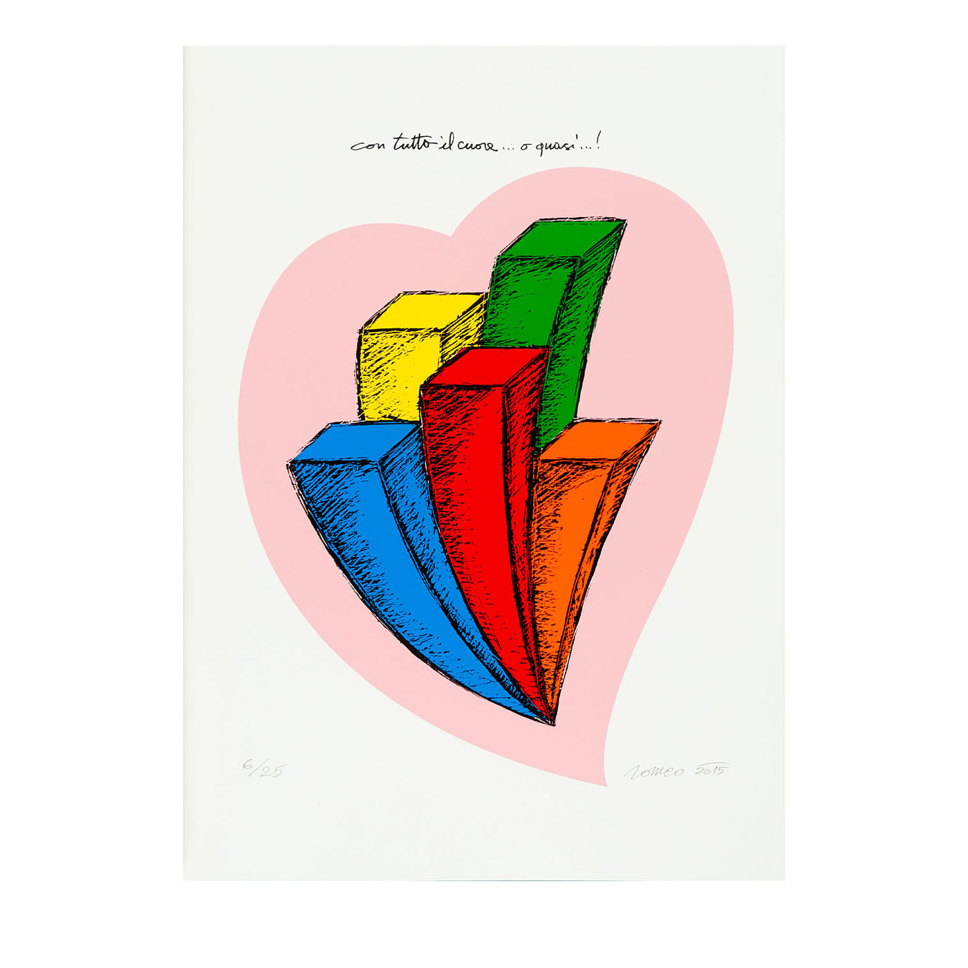 Con tutto il cuore o quasi Serigrafia