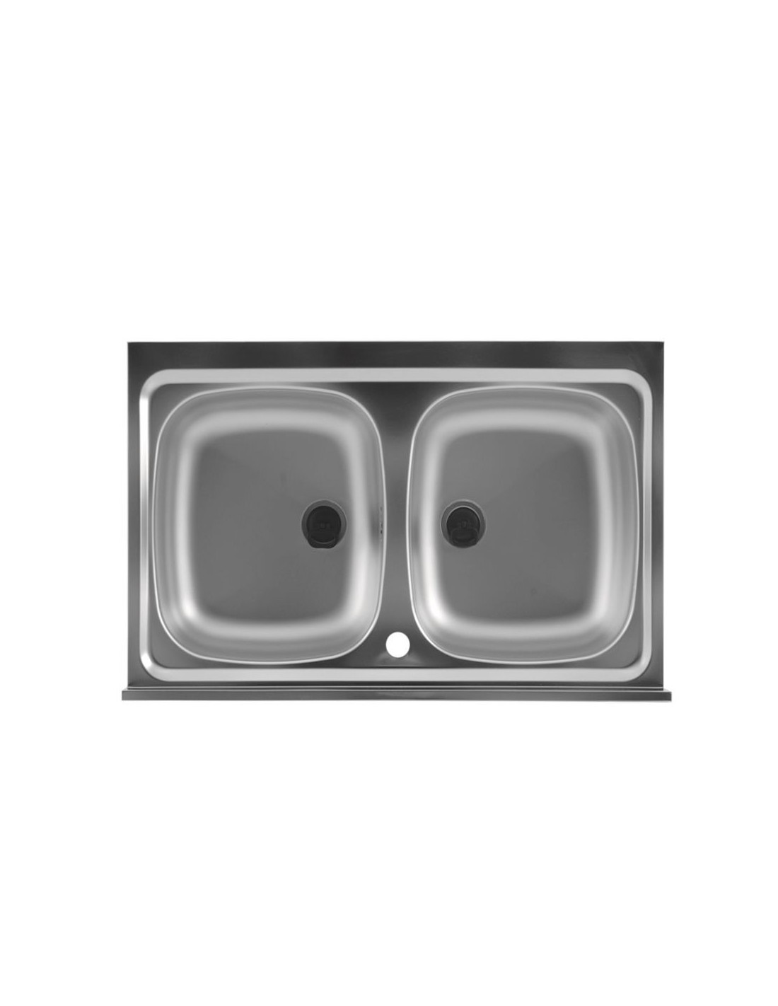 Colavene - Lavello in acciaio inox doppia vasca 80x50cm - 108100V