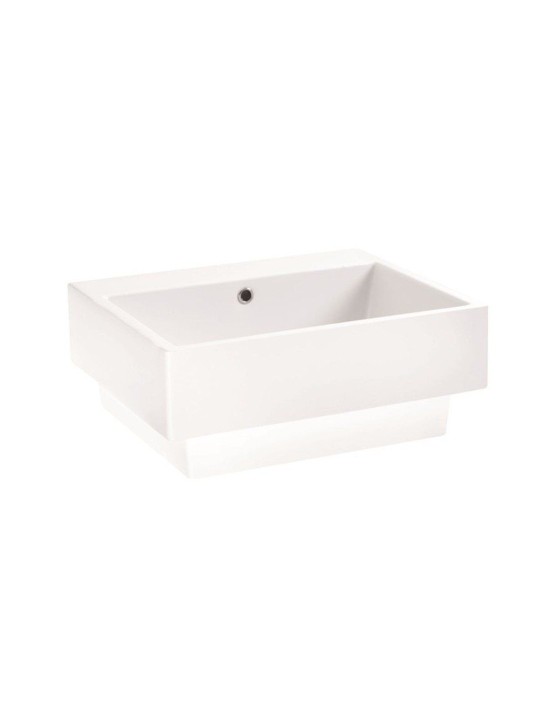 COLAVENE - VOLANT lavabo in ceramica 75X50 h25 cm + FORO - LAB7050F