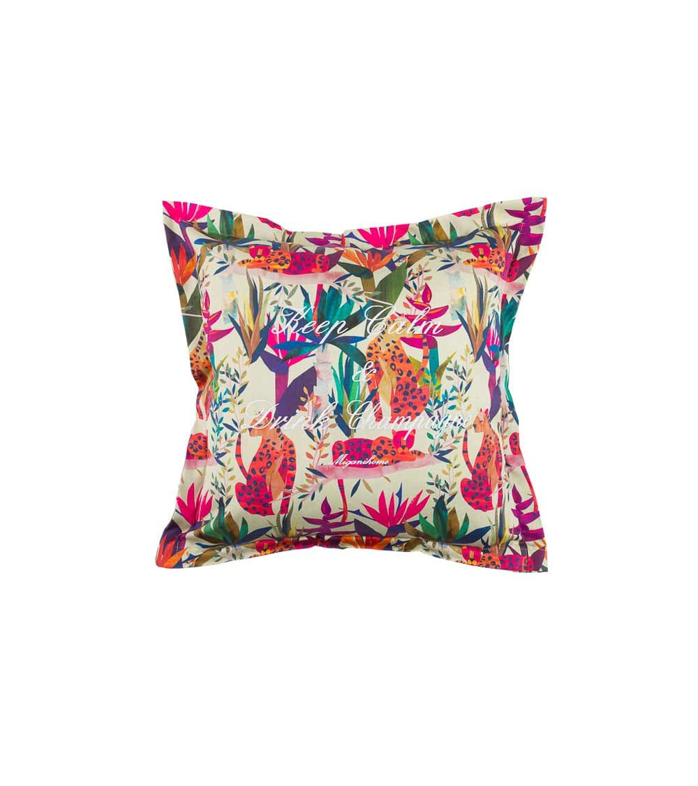 Cuscino Fantasia Leopard Violet