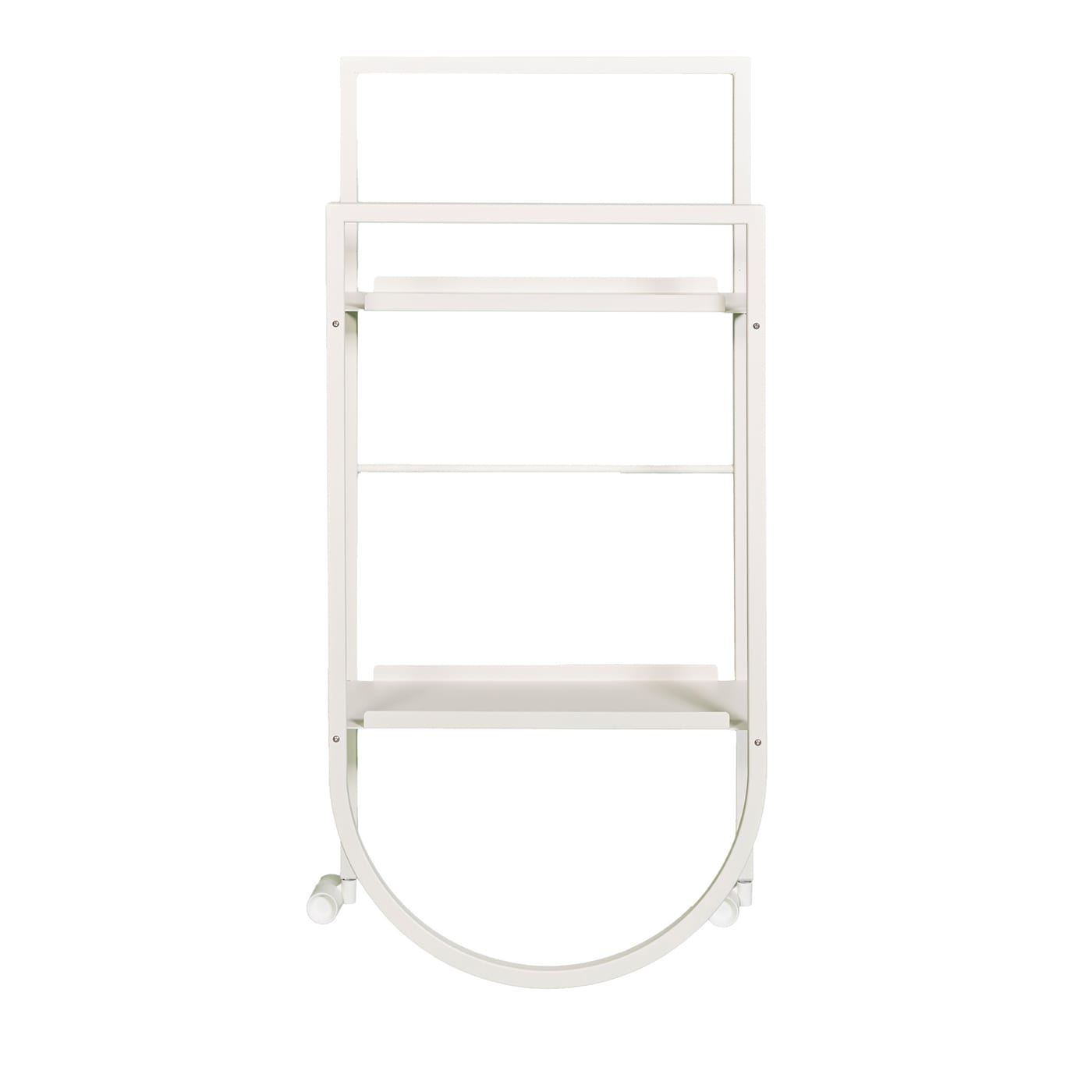 Carrello JJ in Metallo Bianco