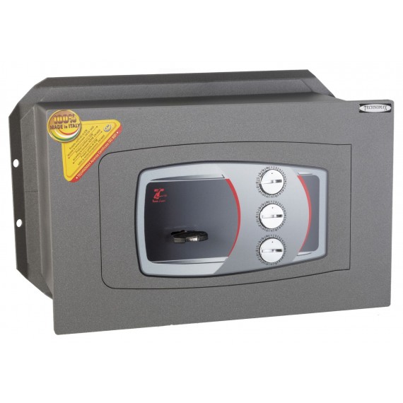 Technomax DD/3B Cassaforte a muro, chiave+combinazione, porta 10 mm