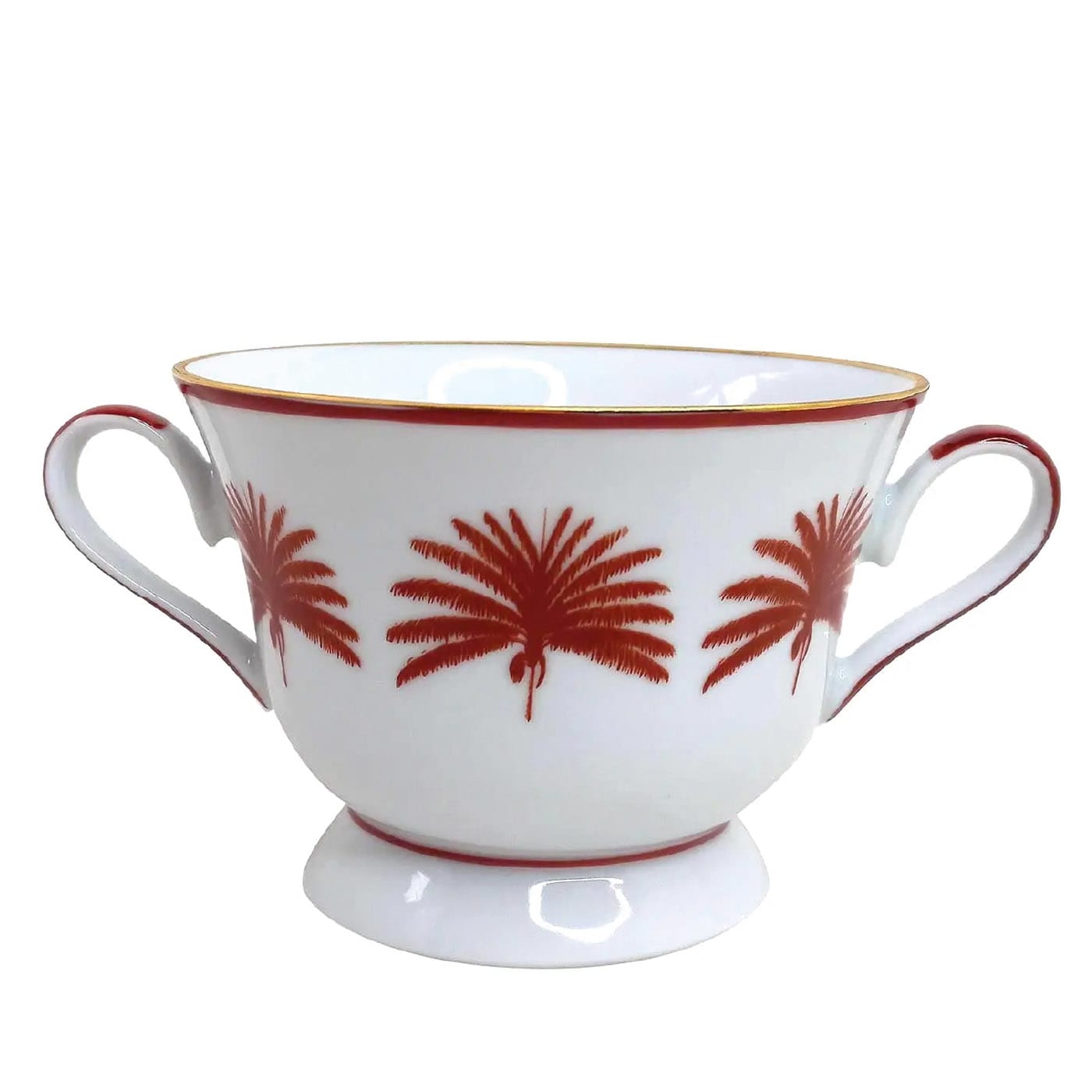 Savana Carmine Set di 4 tazze da consommé