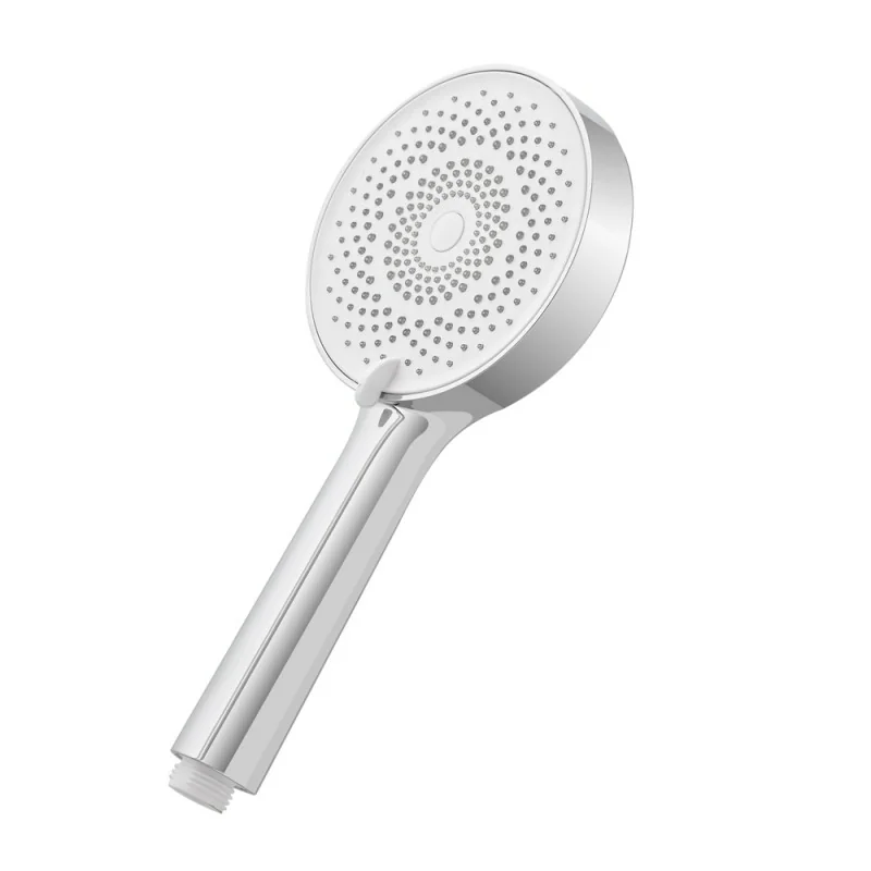 Doccetta tonda moderna 26cm cromo a tre getti in ABS anticalcare Hidra