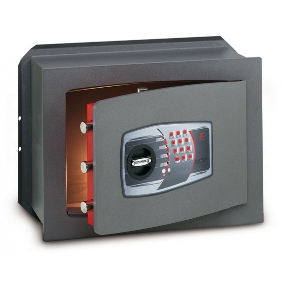 Technomax DT/4L Cassaforte a muro, elettronica, porta 10 mm