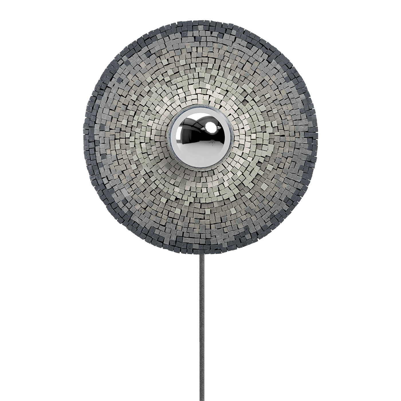 Ocio Plugged Lampada da parete a mosaico grigio