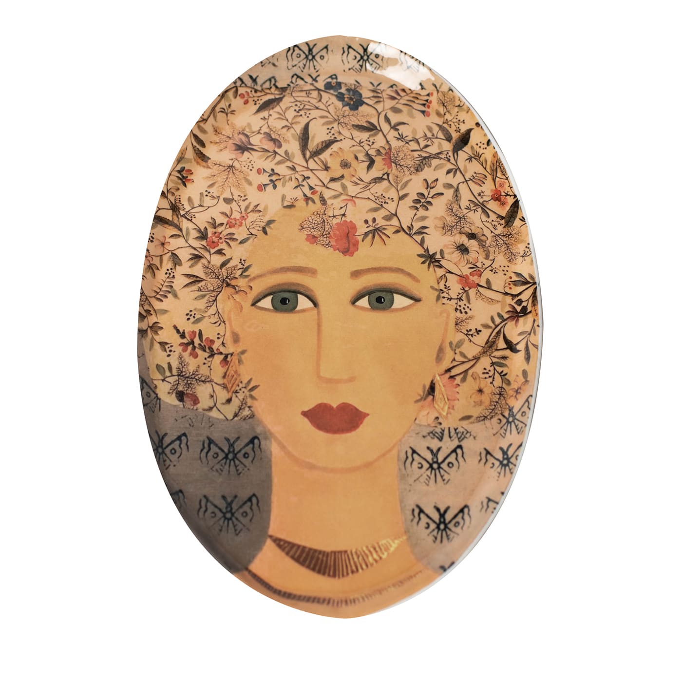 DONNE FIORITE Vassoio ovale Ariel