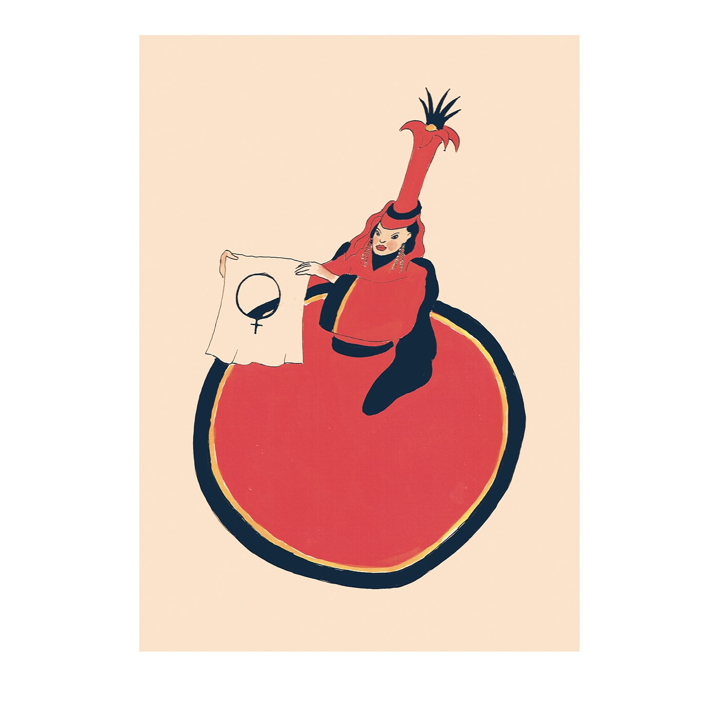 Cha Bu - Pittura a tempera su carta