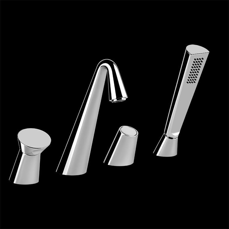 Gruppo bordo vasca quattro fori Cono Gessi