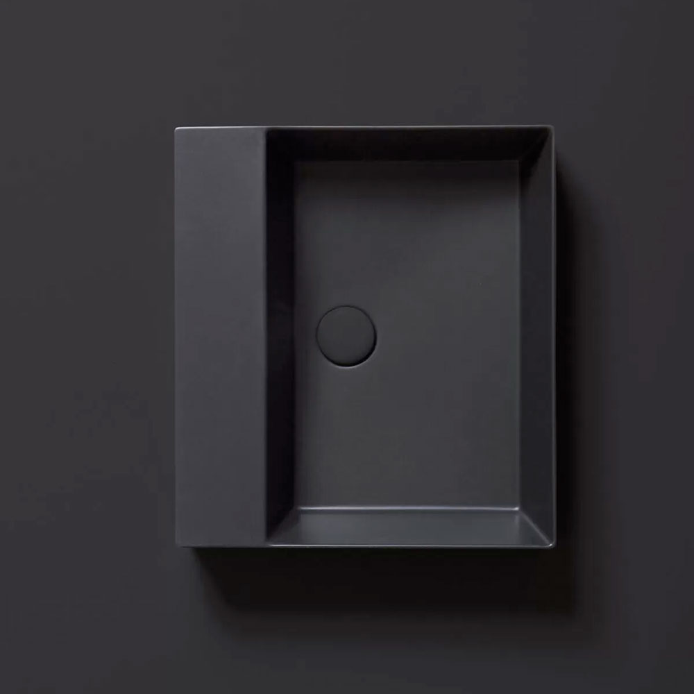 Lavabo in ceramica sospeso-da appoggio con o senza foro Elegance Squared by Azzurra Ceramica