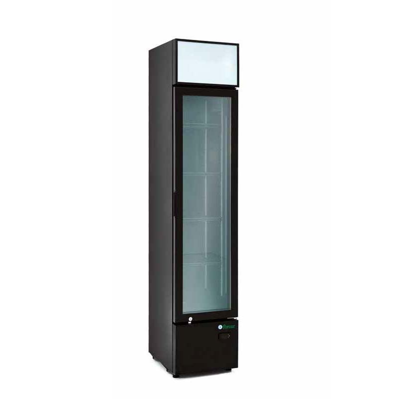 Frigo vetrina bibite SLIM - capacità 162 Lt - Dim. cm. 39x48x188H
