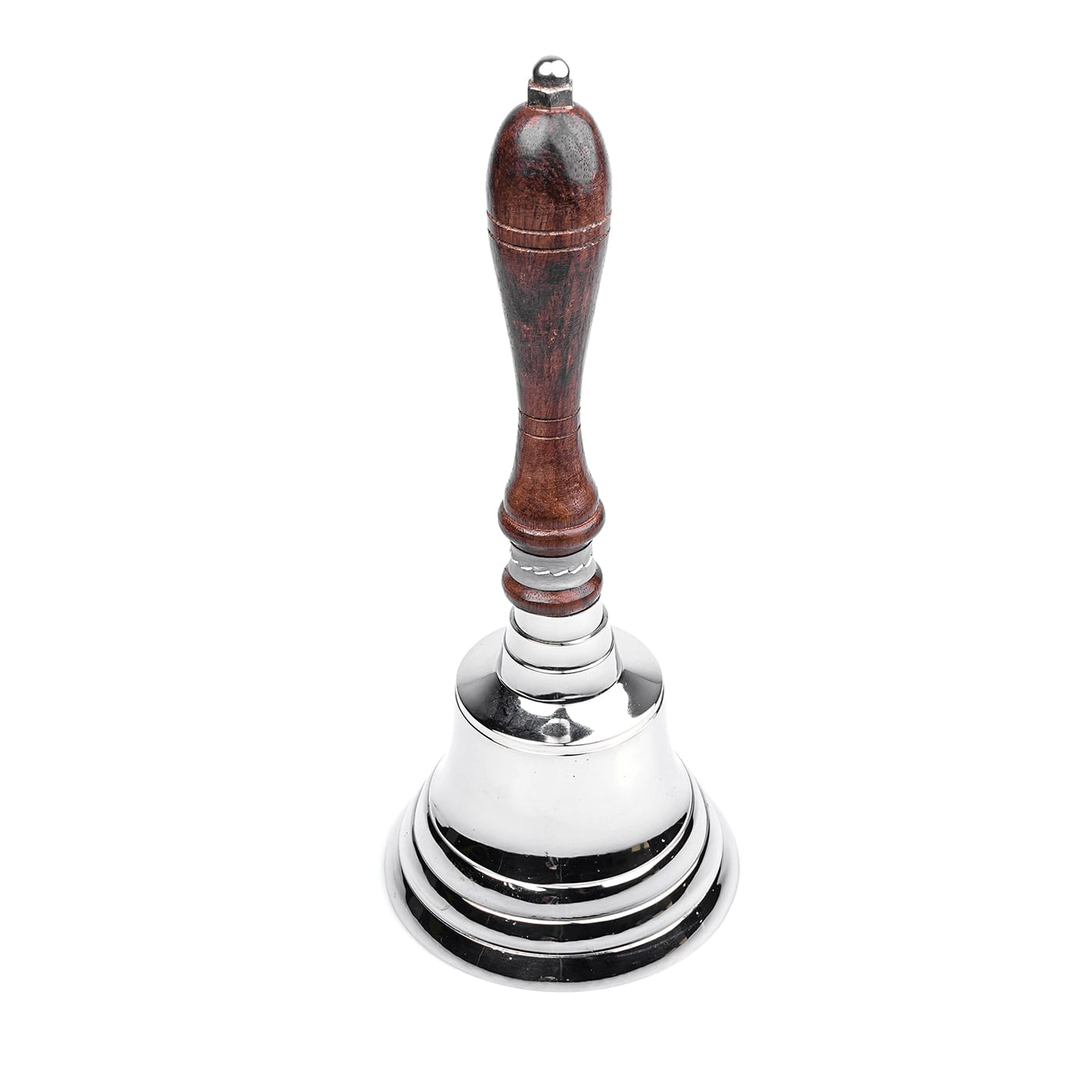 Campana in nichel con inserto in ecopelle grigia