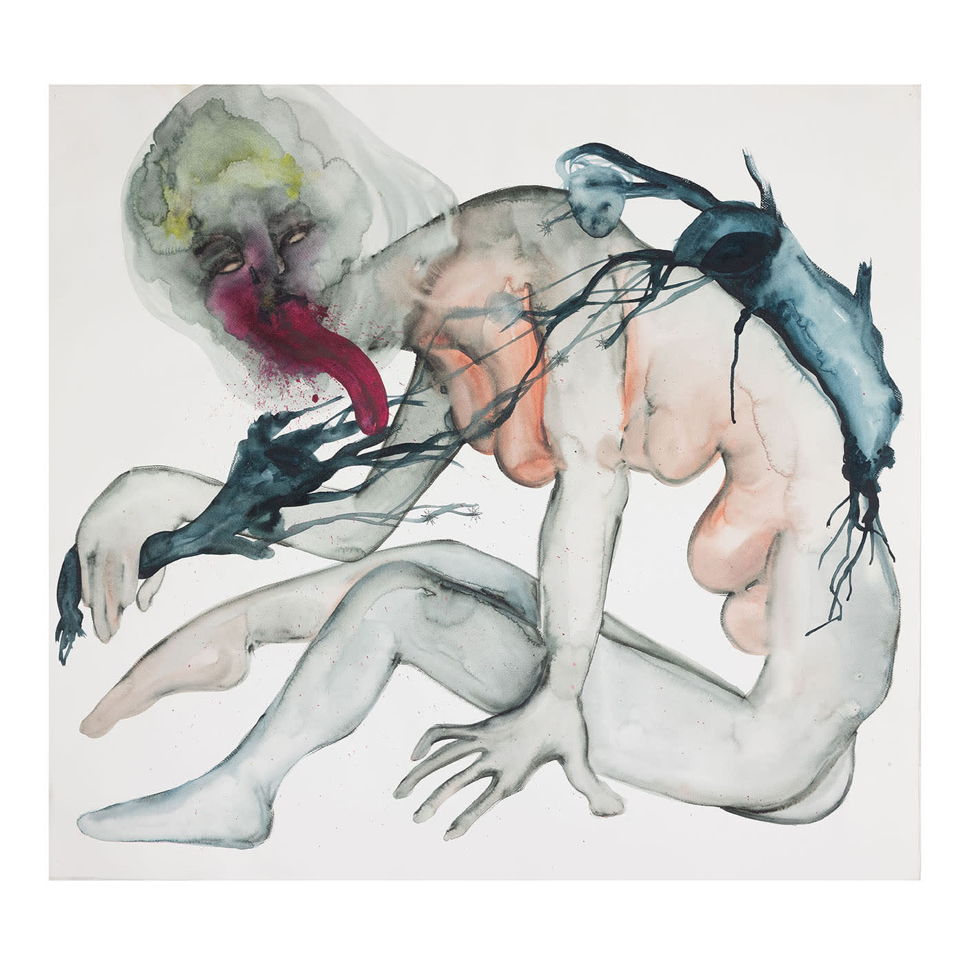 The Essence of Catherine Deshayes Acquerello su Carta