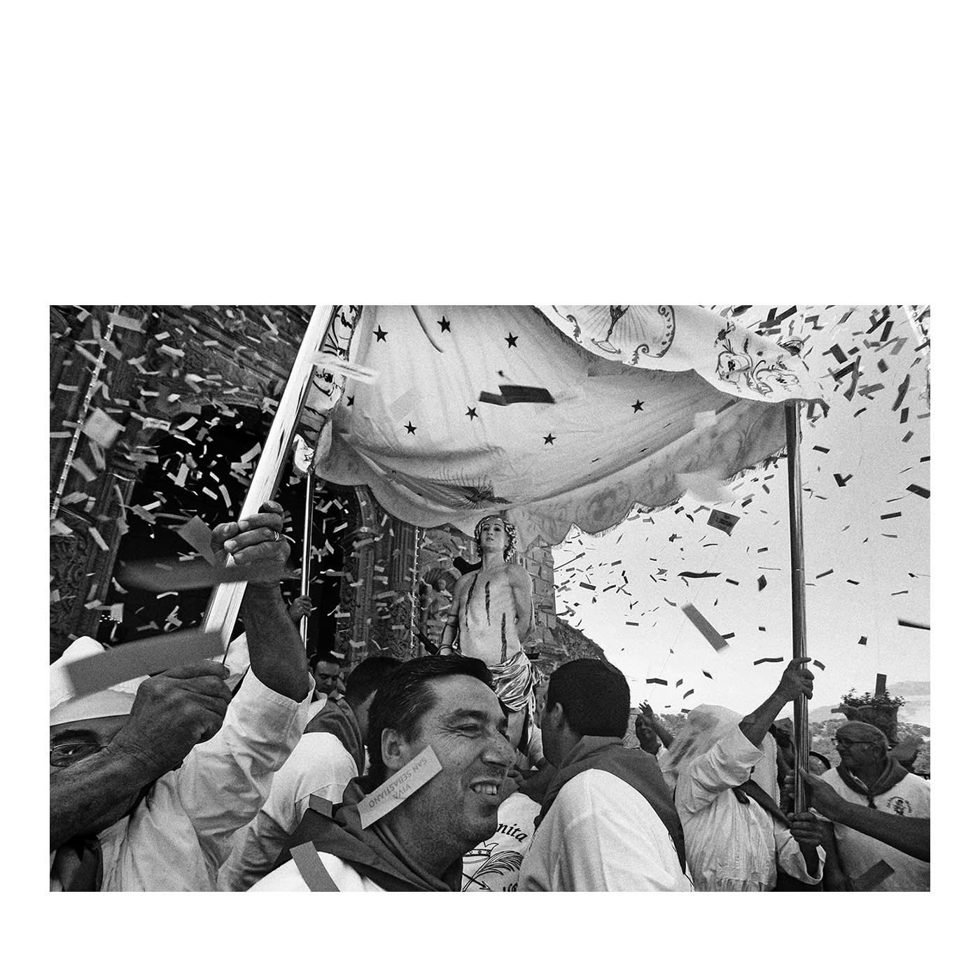 Settimana Santa in Sicilia Stampa fotografica in bianco e nero