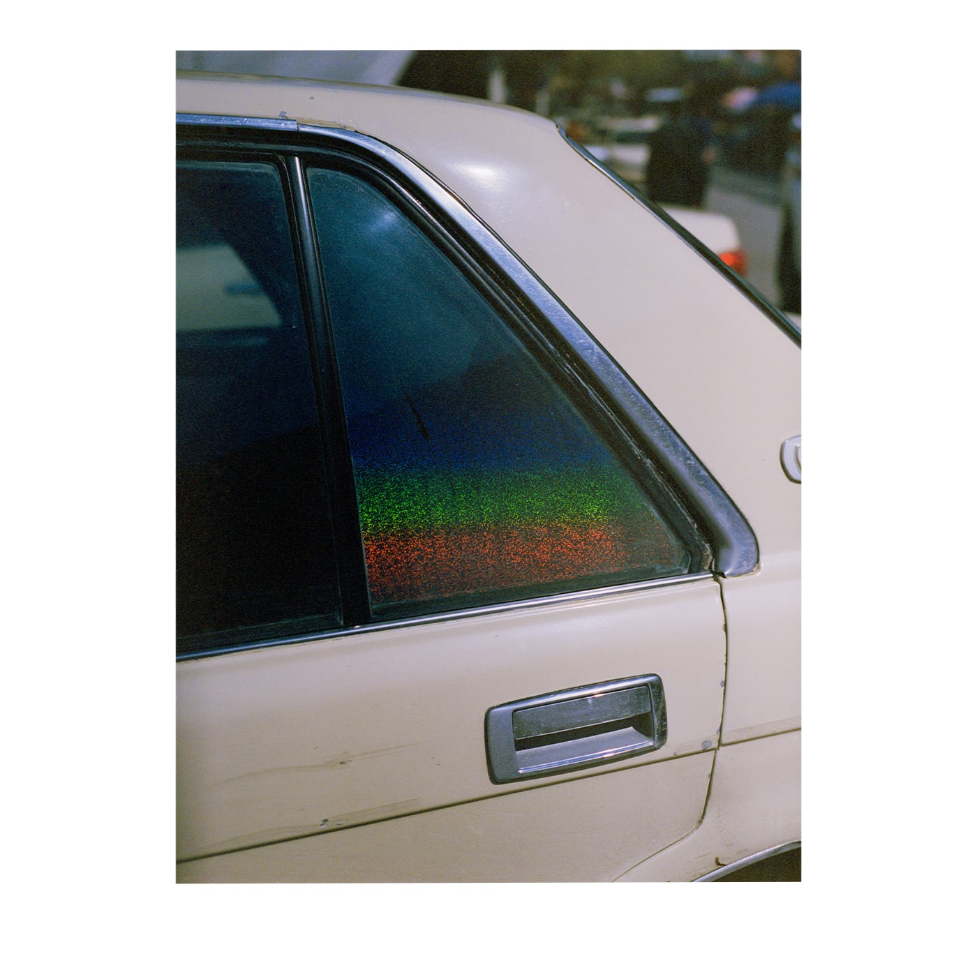 Automobile Beige Stampa fotografica