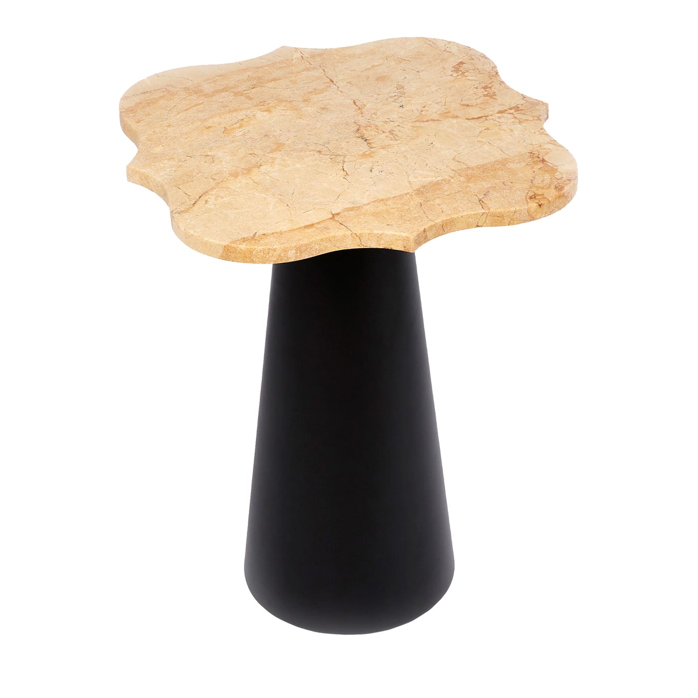 Tavolino alto Borromeo 50 Fantasy oro e nero di Salvatore Spataro