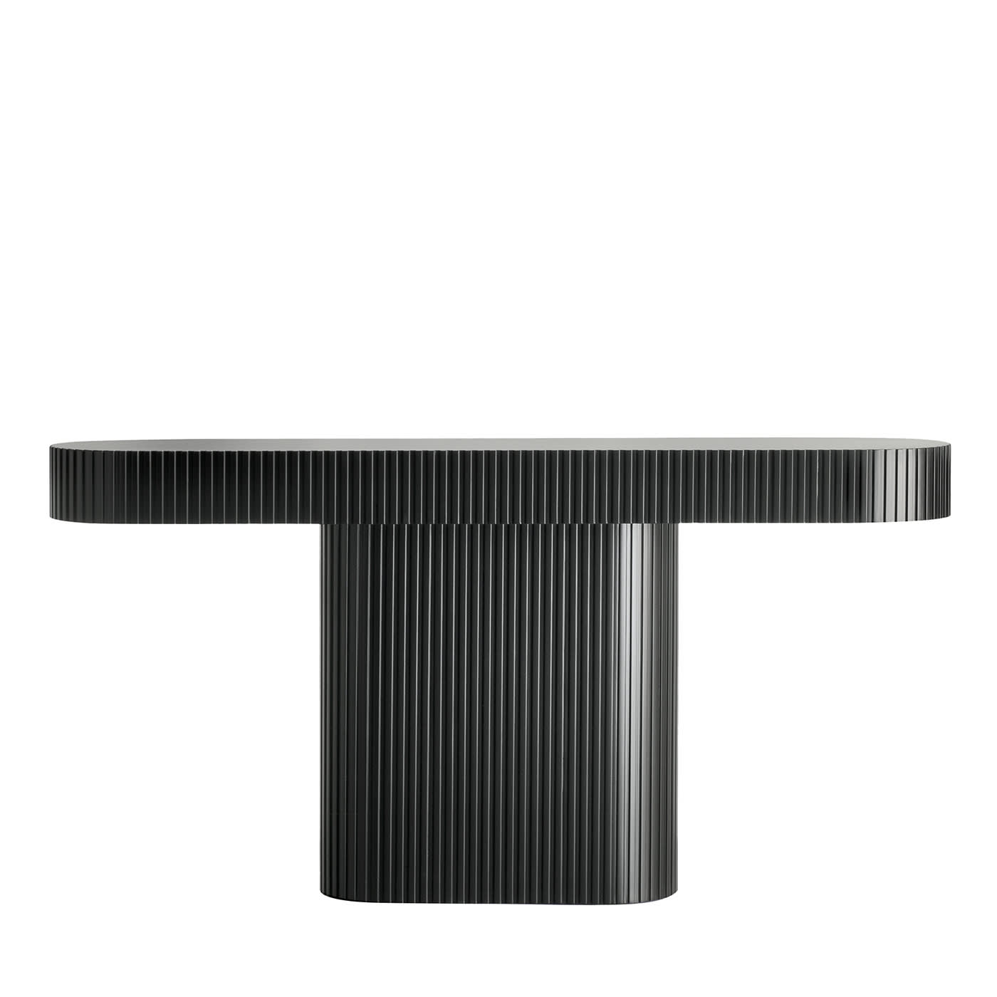 Consolle nera Diapason di Dainelli Studio